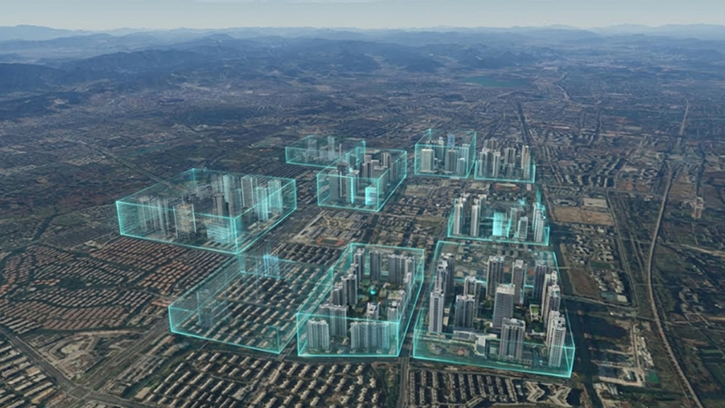 框选区域生成建筑模型占位图